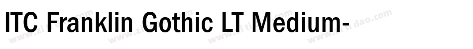 ITC Franklin Gothic LT Medium字体转换